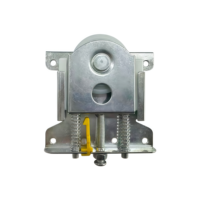 Ensemble de roulettes pour porte coulissante de placard, boîtier en alliage d'aluminium, roue en nylon, quincaillerie de remplacement pour meubles