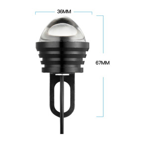 Luces antiniebla para coches y motocicletas, faros tipo ojo de águila, faros tipo ojo de pez, luces modificadas, faros de alta luminosidad tipo ojo de buey, c - Product Image 3
