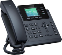 Nouveau téléphone IP SIP Wi-Fi PoE SIP-T34W, 4 lignes, écran LCD couleur 2,4 pouces 320*240, Wi-Fi double bande, BT, téléphone de bureau sans fil VoIP pour PME
