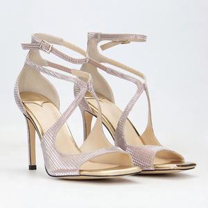 Sandalias de Tacón Alto de Lujo para Mujer, Diseño Decorado con Cristales, Tacón de Aguja, Punta Cuadrada, Punta Abierta, Tacones Altos para Boda y Fiesta - Product Image 2