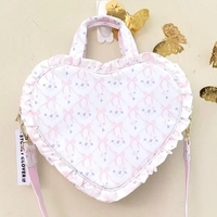 Sac à main en gros pour femmes, sacs de luxe, sacs à main en nylon à volants imprimés, sacs à main à volants en forme de cœur, sacs à main personnalisés