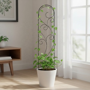 Estacas de metal grandes <span class=keywords><strong>para</strong></span> plantas <span class=keywords><strong>trepadoras</strong></span> de 36 pulgadas de altura, paneles de trellis <span class=keywords><strong>para</strong></span> jardín y exteriores, <span class=keywords><strong>para</strong></span> flores. - Product Image 2