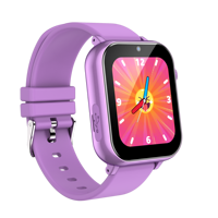 Kinder-Smartwatch-Telefon für Mädchen und Jungen mit Schrittzähler, Fitness-Tracker, Touch-IPS-Kamera, Silikonarmband, Kalender, Anti-Verlust-Alarm und Wecker