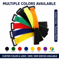 Sangle auto-agrippante robuste en nylon double face réglable avec boucle en plastique pour chapeaux