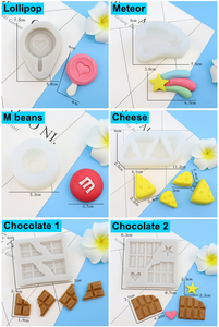 Silicona reutilizable gelatina Chocolate Fondant pastel decoración molde cera jabón helado moldes caramelo piruleta queso moldes de silicona - Product Image 6