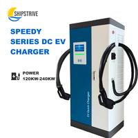 Borne de recharge rapide DC Shipstrive certifiée CE pour usage commercial, 120-240 kW, montage au sol, GBT/CCS1/CCS2, nouvelle borne de recharge double pistolet