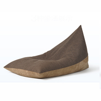 Canapé forme triangulaire confortable pour femmes, sac tricoté, forme xl, meilleur vente de gros