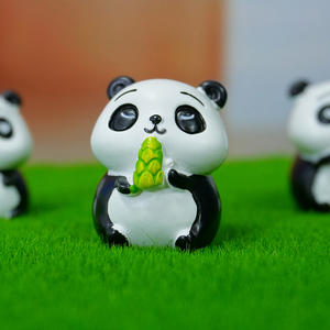 かわいい漫画のおもちゃミニチュア風景テーブル水槽装飾樹脂パンダ水族館 & アクセサリー装飾 - Product Image 5