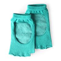 Chaussettes de yoga antidérapantes sans orteils pour femmes, chaussettes à cinq doigts pour Pilates, barre et danse, chaussettes respirantes antidérapantes pour la maison