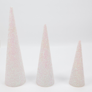 Wholesale Plastic Glitter <strong>Christmas</strong> <strong>Tree</strong> <strong>Cones</strong> for Home Holiday Mall Decorations - Product Image 3