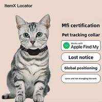 Pelacak GPS Hewan Peliharaan Pintar, Kerah Silikon Nilon Tahan Air Ramah Bulu, Baterai Tahan Lama, Aplikasi Multi-Sistem, Anti-Hilang