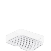 Organizador de Archivos Acrílico Transparente, Tipo Cajón, para Oficina o Estudio, de Gran Capacidad, con Compartimentos Desmontables