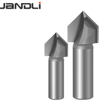 Fraise à rainurer en V à 60 degrés (carbure enduite d'AlTin) pour le travail du bois, la gravure et la fraisage CNC - ODM/OEM disponible
