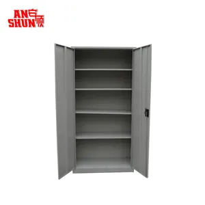 AS-008 Luoyang ANSHUN Steel Office Cabinet Furniture Metal Storage File Cupboard With 4 Shelves Lockable High Quality