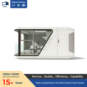 SQXC Casa Contenedor Modular <span class=keywords><strong>de</strong></span> Lujo con Estructura <span class=keywords><strong>de</strong></span> Acero Prefabricada, Tipo Cápsula Espacial, para Oficina, Salón, Hotel, Apartamento, Villa, Uso Moderno - Product Image 1