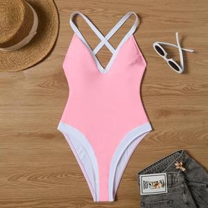 Nouveau <span class=keywords><strong>maillot</strong></span> <span class=keywords><strong>de</strong></span> <span class=keywords><strong>bain</strong></span> une pièce sexy taille haute européen et américain, couleur unie, avec micro-soutien-gorge, pour femme, idéal pour l'été chaud - Product Image 5