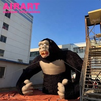 Gorille gonflable en peluche personnalisé, grande mascotte gonflable King Kong pour la décoration de salons professionnels