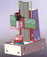 Rectifieuse interne verticale MKL500 Meuleuse CNC à deux axes et deux tringleries pour le meulage de surfaces métalliques
