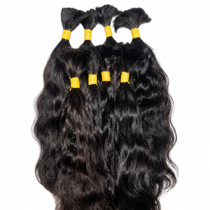 Extensiones de Cabello Virgen Remy Indio a Granel 100g, Doble Trama a Máquina, Color Natural, Textura Permanente, Todos los Colores Compatibles, Tamaños Específicos - Product Image 1