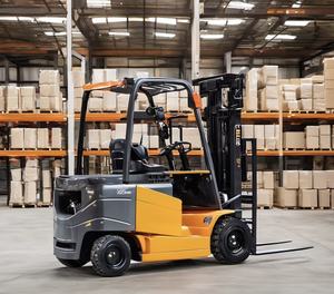 Prezzo di fabbrica 2Ton 2.5Ton batteria al litio 3Ton Full Electric ascensore quattro ruote magazzino di trasmissione All terreno carrello elevatore automatico - Product Image 2