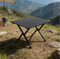 Ensemble de table basse d'extérieur pliable, moderne, léger, durable, imperméable, facile à assembler, mobilier d'extérieur