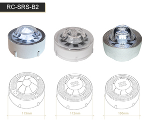IP68 Bluetooth bulat berkedip sinkron harga produsen LED mata kucing lampu penanda trotoar kaca antigores kancing Jalan tenaga surya - Product Image 3