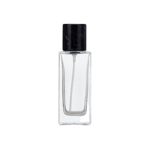 Flat Square Transparent Glass Perfume <b>Spray</b> <b>Bottle</b> Bayonet Closure Simple Portable <b>Empty</b> Cosmetic Refill Container - Product Image 4
