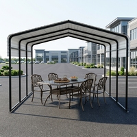 Abri de voiture portable préfabriqué 12x20 pour extérieur, structures d'ombrage individuelles durables, abris métalliques en gros, carports en Australie