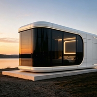 Capsule spatiale Apple Cabin, maison modulaire préfabriquée étanche pour l'extérieur, mini-maison mobile pour parc, villa, bureau, boutique