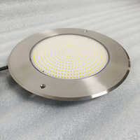 Projecteurs LED SMD ultra-minces 30 mm pour piscine, 24W, 468 LED, étanches IP68, câble en caoutchouc de 1,5 m, 12V DC/AC, dimmables