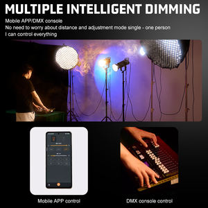 ZSYB A200R-DMX couleur Dimmable RGB lumière vidéo 2700-6500K COB 200W équipement d'éclairage de Studio Led lumière photographique de remplissage en direct - Product Image 3