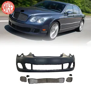 CZJF Front Bumper Front Bumper Assembly For Bentley Flying Spur 2010 2011 2012 Bumper Grille ABS Body Kits Car Accessories