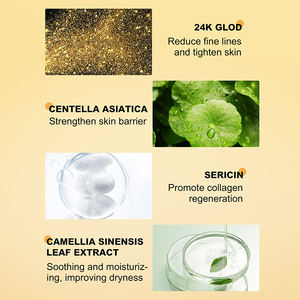 Yüz kiti cilt bakımı ürün tedarikçisi üretici Aesthtany 24k Glod siyah Truffles Serum vücut losyonu 6-Piece cilt bakımı seti - Product Image 5