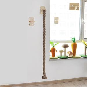 Ensemble d'échelle et de corde d'escalade murale en sisal naturel durable pour chats d'intérieur - Product Image 2