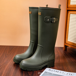 Bottes de pluie imperméables respirantes antidérapantes mi-mollet à séchage rapide et résistantes à l'usure pour femmes été hiver - Product Image 4
