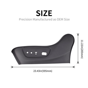 Panneau de garniture de siège conducteur avant gauche Nissan Rogue 87380-4BB3A, revêtement extérieur en plastique, 2014-2020 - Product Image 3