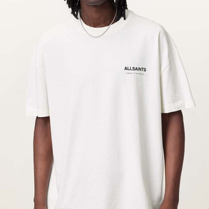 <span class=keywords><strong>T</strong></span>-<span class=keywords><strong>Shirt</strong></span> 100% Cotone <span class=keywords><strong>Taglie</strong></span> <span class=keywords><strong>Forti</strong></span> con Collo a O, 230gsm, Maglietta Bianca Liscia da <span class=keywords><strong>Uomo</strong></span> con Stampa Digitale Personalizzata del Logo - Product Image 1