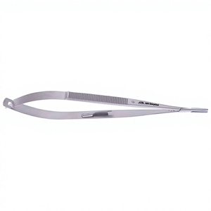 Portaagujas Micro Jacobson de Acero Inoxidable con Mango Plano, Mordazas Rectas, Estilo Robusto, Calidad Premium, para Cirugía General - Product Image 1