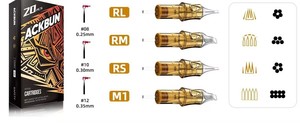 <span class=keywords><strong>Agujas</strong></span> de Cartucho <span class=keywords><strong>para</strong></span> Tatuaje Profesionales Marrones, Aguja de Tatuaje de Alta Calidad - Product Image 6