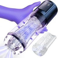 3D-Textur Taschenmuschi Männer-Stimulator Penispumpe Vergrößerer Wasserdichter Automatischer Saugvibrator Masturbationsbecher
