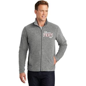 Custom Men's Lightweight Fleece <b>Zip</b> <b>Up</b> <b>Jacket</b> Custom Embroidery Moisture Control Casual Outerwear - Product Image 1