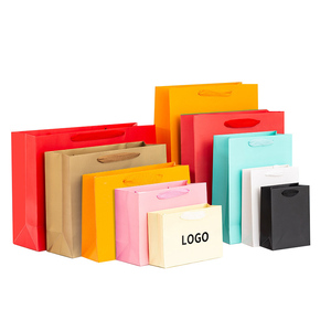 Vente de sortie d'usine logo personnalisé feuille simple shopping sacs kraft différentes couleurs vierges vêtements chaussures emballage pas cher cadeau sac en <span class=keywords><strong>papier</strong></span> - Product Image 3
