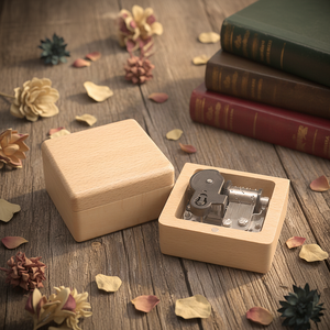 <span class=keywords><strong>Caja</strong></span> <span class=keywords><strong>de</strong></span> Música <span class=keywords><strong>de</strong></span> Madera <span class=keywords><strong>de</strong></span> Haya Sólida Personalizada Yiyu, <span class=keywords><strong>la</strong></span> Más Vendida, Pulida a Mano, Cuadrada, 8 Tonos, 30s <span class=keywords><strong>de</strong></span> Duración <span class=keywords><strong>de</strong></span> Sonido, para Cumpleaños y San Valentín - Product Image 4