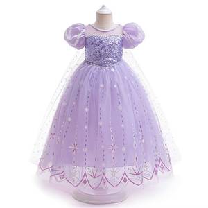 Elegante Vestido de Princesa Elsa de Frozen para Niñas, Disfraz de Cosplay para Halloween, Actuaciones Escénicas y Baile - Product Image 4