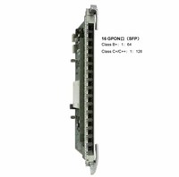 Tarjeta de Servicio de Fibra Óptica H-W GPLF C+C++ de 16 Puertos RJ45 SFP para Redes MA5800 OLT FTTH/FTTB/FTTX, DC 12V/AC 220V, 1 Año de Garantía