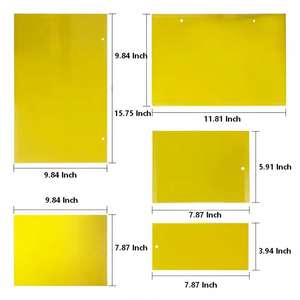 ランパイ使い捨てエコフレンドリー20×10cm黄色粘着害虫捕獲板、農場の飛ぶ植物蠅、果物蠅、昆虫を捕獲するための粘着カード - Product Image 2