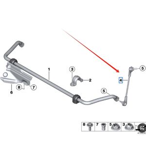 OEM 31306792211 ist geeignet für BMW 3er F35 F30 Chassis Vorderrad aufhängung Kugel stabilisator Gestänge Ausgleichs stange Kugelgelenk - Product Image 6