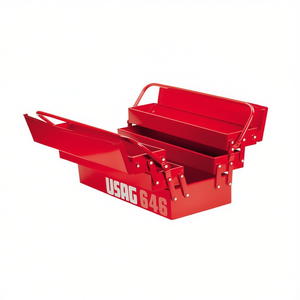 Usag 646 Tool Box Red Metal <b>Storage</b> Organizer For <b>Workshop</b> Use - Product Image 2
