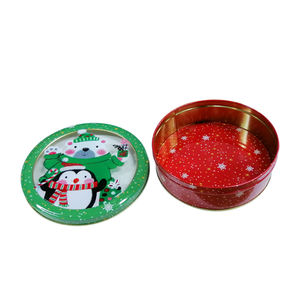 Boîte à biscuits Design ours <span class=keywords><strong>pingouin</strong></span>, impression personnalisée, boîtes de noël, emballage avec fenêtre - Product Image 2