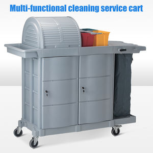 Troli Layanan Multifungsi Mewah dengan Pintu untuk Restoran, Hotel, Kebersihan, <span class=keywords><strong>Laundry</strong></span>, dan Bar - Product Image 5